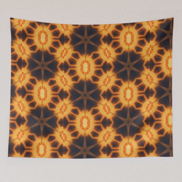Item preview,  Golden Kaleidoscope Pattern in Illuminated Symmetry designed and sold by KilianSzmid.