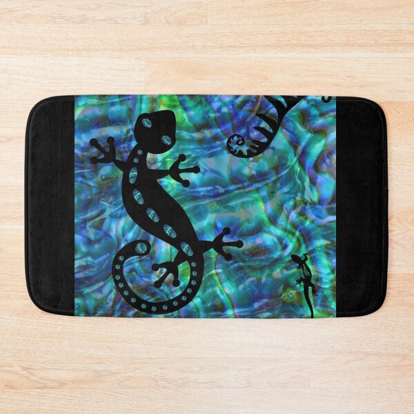 Item preview, Blue Green Paua Gecko. New Zealand. designed and sold by VibrantArtwork.