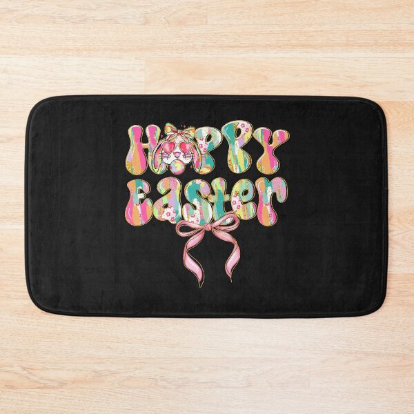 Item preview, Happy Easter Bunny Coquette Bow Brushstroke Easter Girl Kids designed and sold by TalalosART.