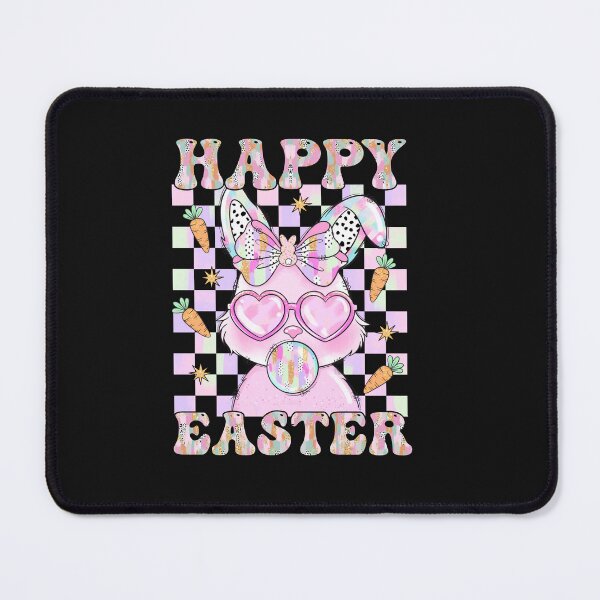 Item preview, Rabbit Bunny Blowing Bubble Gum Easter Day Coquette Bow designed and sold by TalalosART.