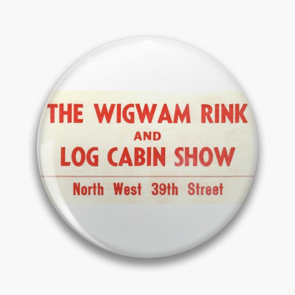 Item preview, The Wigwam Rink & Log Cabin Show Oklahoma City Oklahoma Roller Skating Rink Sticker Decal Label designed and sold by tislord.