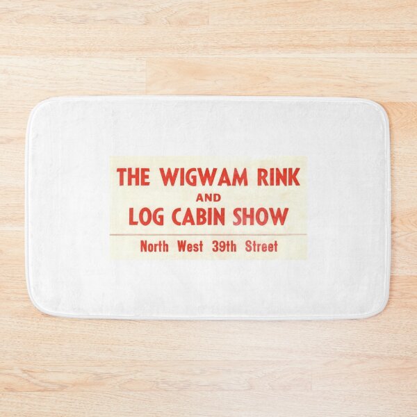Item preview, The Wigwam Rink & Log Cabin Show Oklahoma City Oklahoma Roller Skating Rink Sticker Decal Label designed and sold by tislord.