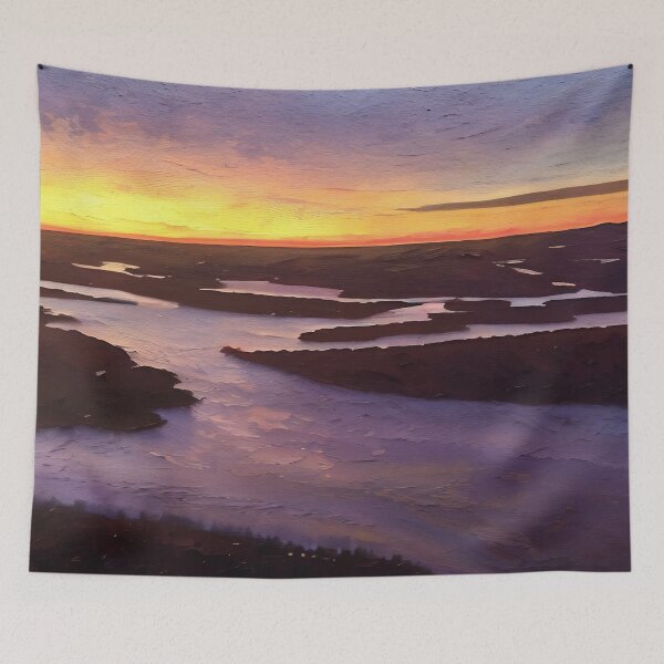 Item preview, Inlets southwest Puget Sound Sunset (Oil Painting) designed and sold by flyscenicair.
