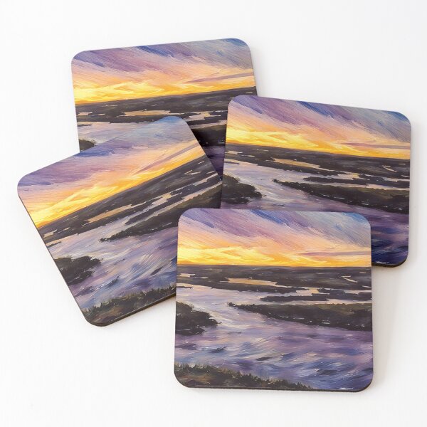Item preview, Inlets southwest Puget Sound Sunset (Pastel) designed and sold by flyscenicair.