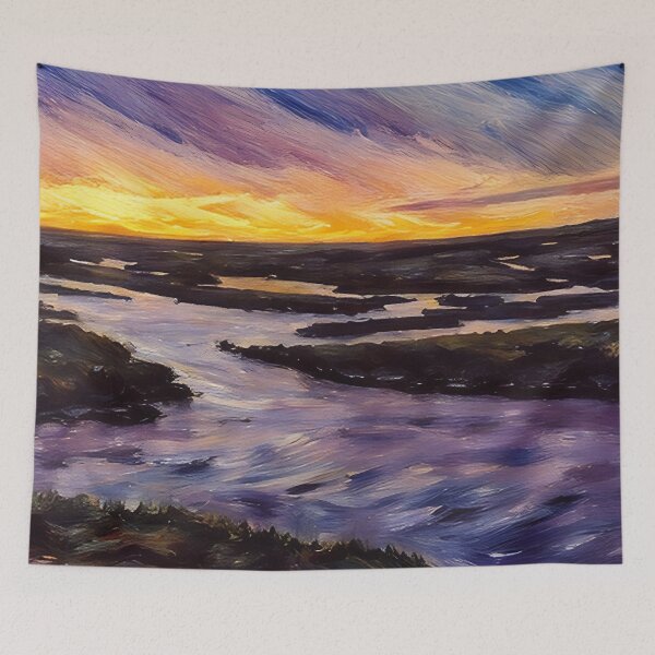 Item preview, Inlets southwest Puget Sound Sunset (Pastel) designed and sold by flyscenicair.