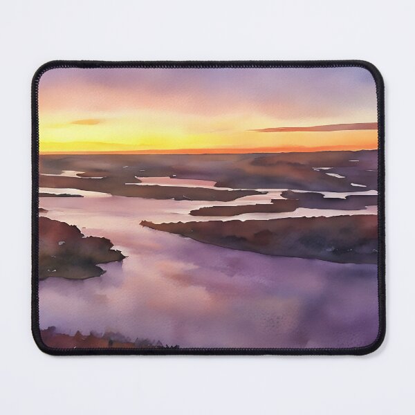 Item preview, Inlets southwest Puget Sound Sunset (Watercolor) designed and sold by flyscenicair.