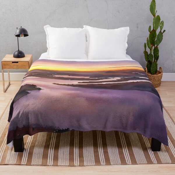 Item preview, Inlets southwest Puget Sound Sunset (Watercolor) designed and sold by flyscenicair.