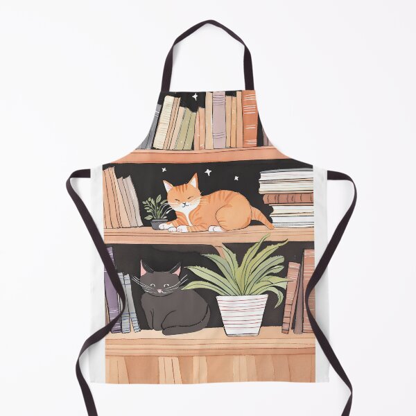 Item preview, Bookish Cat Aesthetic - Cat On A Bookshelf designed and sold by Wiss2Arts.