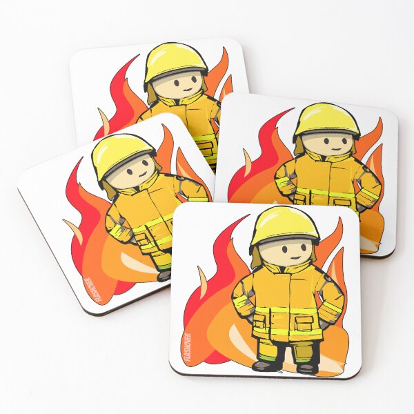 Item preview, Rural Firefighter Male - All Yellow designed and sold by Flashover.