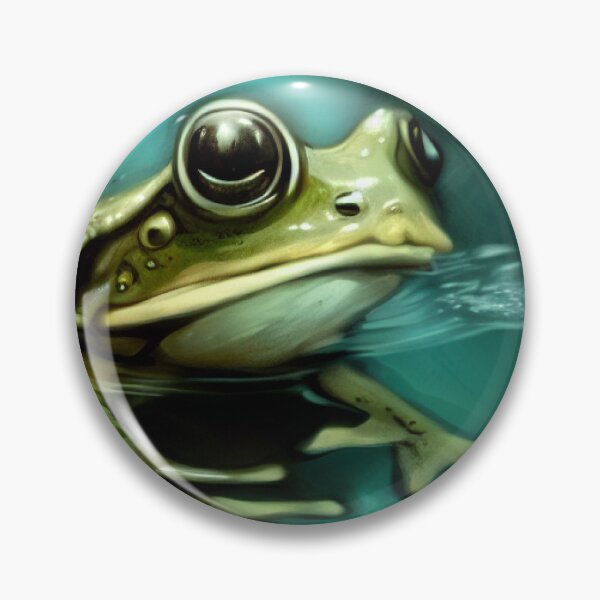 Item preview, frog sitting in water designed and sold by west90.