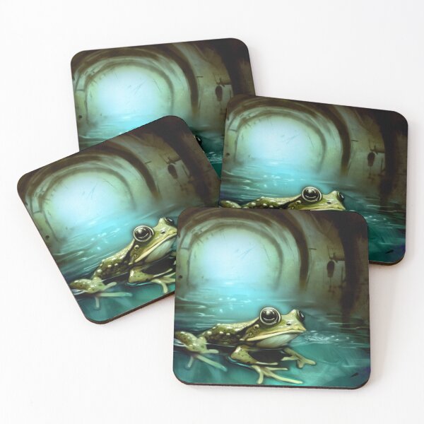 Item preview, frog sitting in water designed and sold by west90.