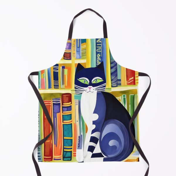Item preview, Bookish Cat Aesthetic - Cat On A Bookshelf designed and sold by Wiss2Arts.
