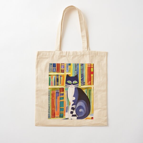 Item preview, Bookish Cat Aesthetic - Cat On A Bookshelf designed and sold by Wiss2Arts.