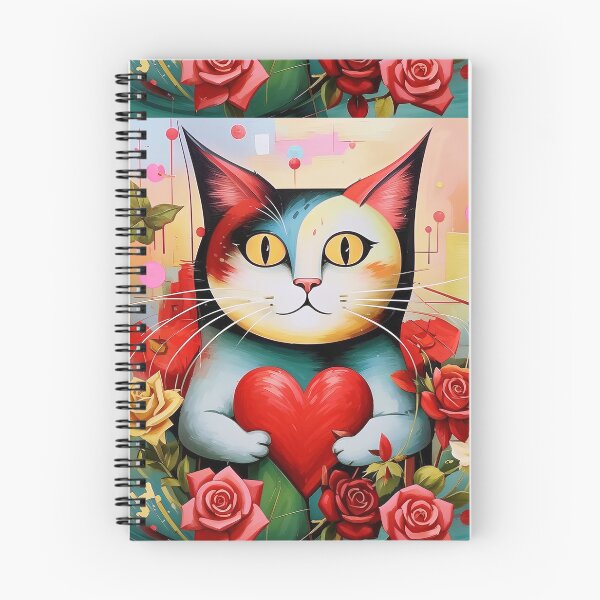 Item preview, A cat in love with a heart. designed and sold by Natalia-Vlad.