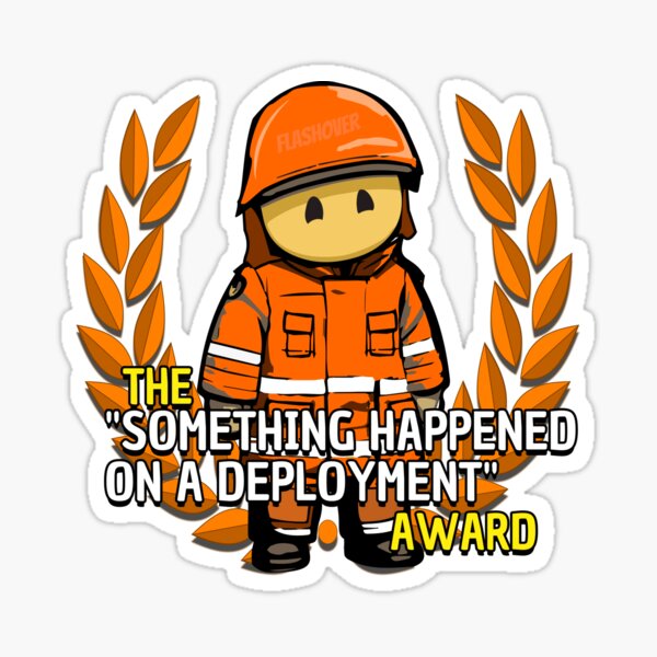 Item preview, Something happened on deployment award - Orange designed and sold by Flashover.