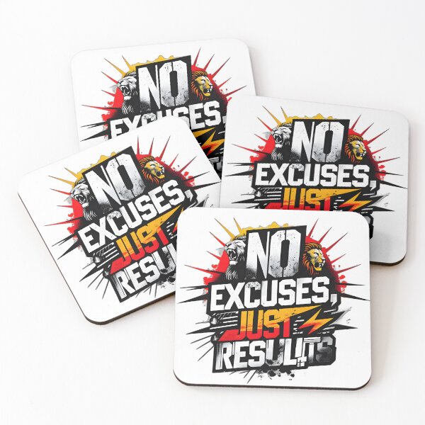Item preview, No Excuses, Just Results designed and sold by Cool Cash Tees .