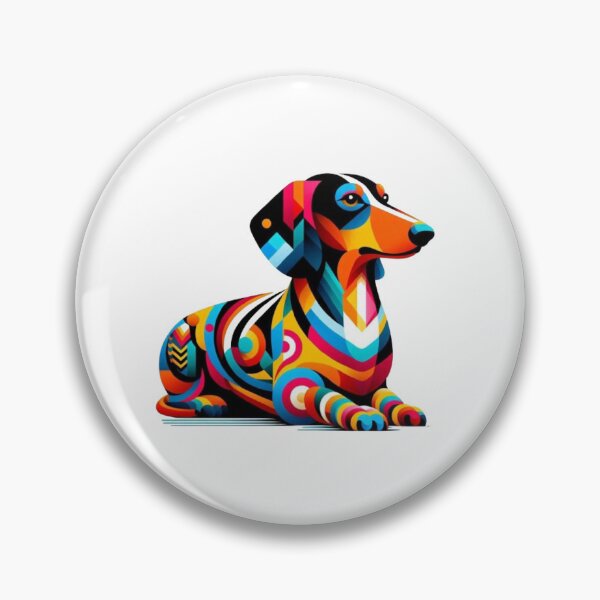 Item preview, Abstract Dachshund Vasarely Style Funny Dachshund Lover  designed and sold by Creat-Des.