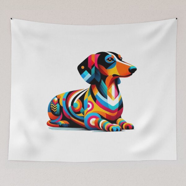 Item preview, Abstract Dachshund Vasarely Style Funny Dachshund Lover  designed and sold by Creat-Des.