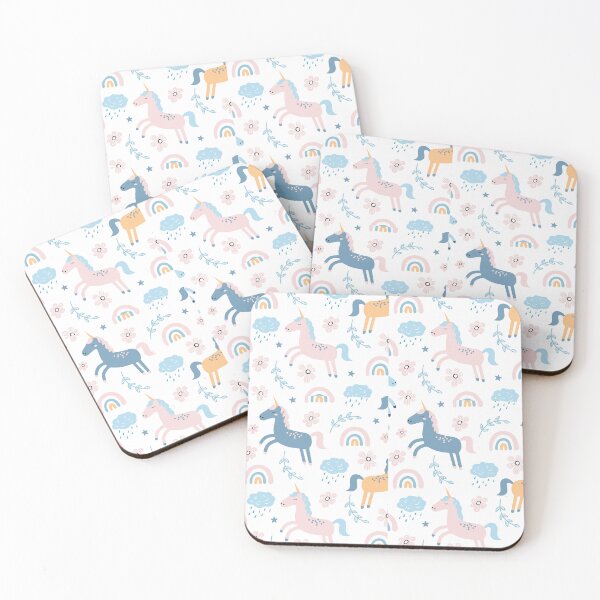 Item preview, Childish Seamless  With Cute Unicorn Rainbow designed and sold by Masonixem.