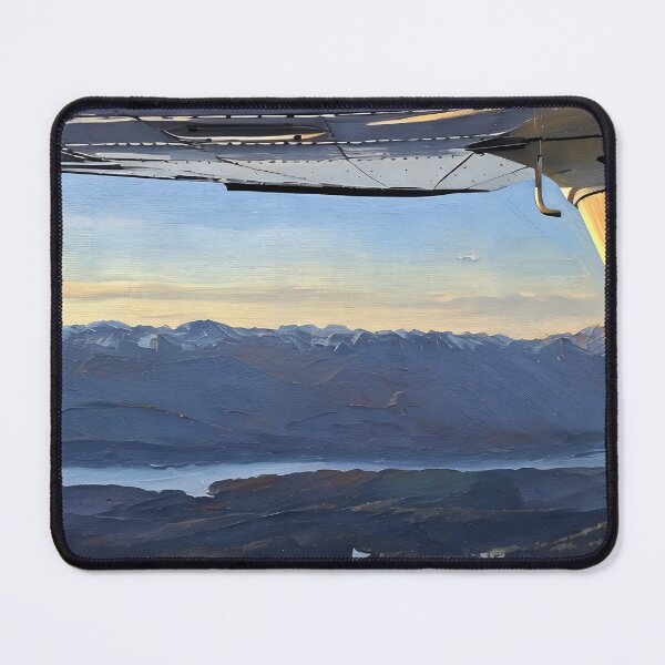 Item preview, Flying Olympic Mountains Hood Canal (Oil Painting) designed and sold by flyscenicair.
