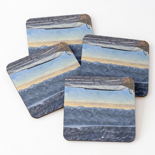 Item preview, Flying Olympic Mountains Hood Canal (Poly Art) designed and sold by flyscenicair.