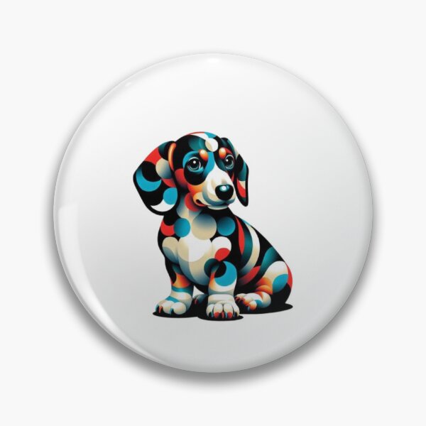 Item preview, Abstract Dachshund Vasarely Style Funny Dachshund Lover  designed and sold by Creat-Des.