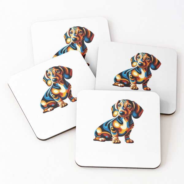 Item preview, Abstract Dachshund Vasarely Style Funny Dachshund Lover  designed and sold by Creat-Des.
