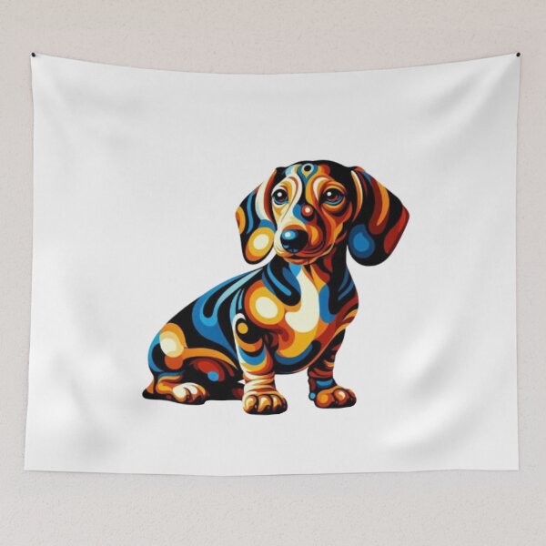 Item preview, Abstract Dachshund Vasarely Style Funny Dachshund Lover  designed and sold by Creat-Des.