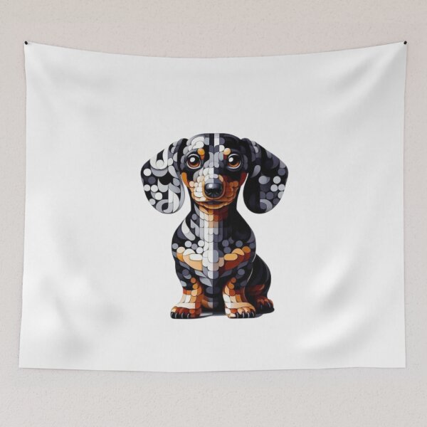 Item preview, Abstract Dachshund Vasarely Style Funny Dachshund Lover  designed and sold by Creat-Des.