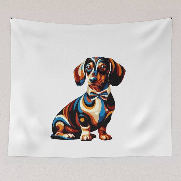 Item preview, Abstract Dachshund Vasarely Style Funny Dachshund Lover  designed and sold by Creat-Des.