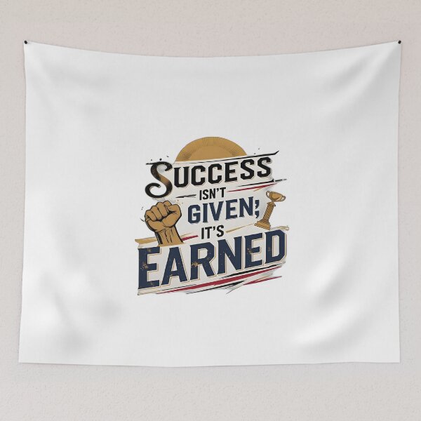 Item preview, Success Isn’t Given; It’s Earned designed and sold by Cool Cash Tees .