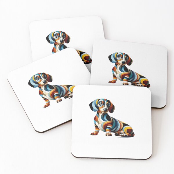 Item preview, Abstract Dachshund Vasarely Style Funny Dachshund Lover  designed and sold by Creat-Des.