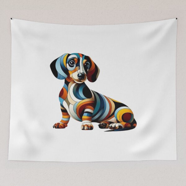 Item preview, Abstract Dachshund Vasarely Style Funny Dachshund Lover  designed and sold by Creat-Des.