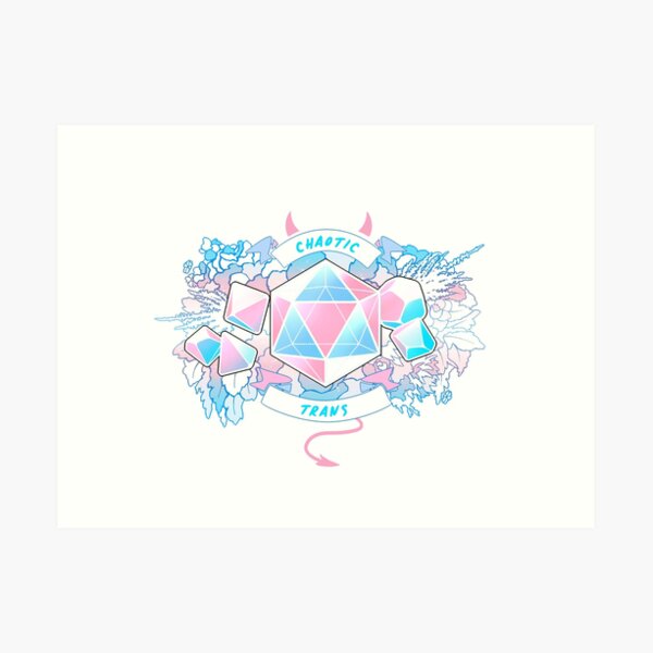 LGBT RPG - Chaotic Trans Art Print