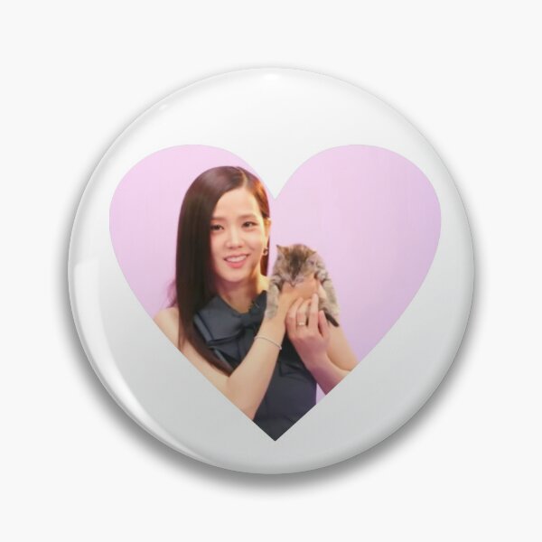 Item preview, Jisoo 지수 with kitten heart version 2 (kpop) designed and sold by monkeybananas.