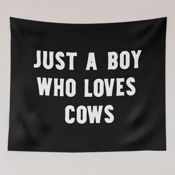 Item preview, Just A Boy Who Loves Cows Funny Cow Lover designed and sold by RareBunny.