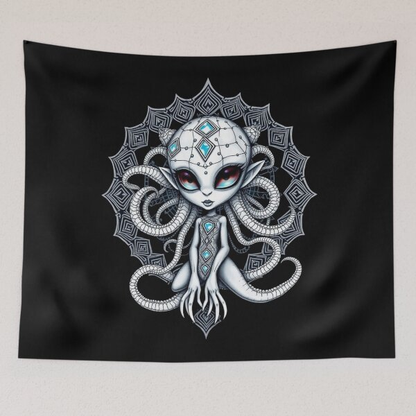 Item preview, Mandala Alien designed and sold by Pebbledrops.