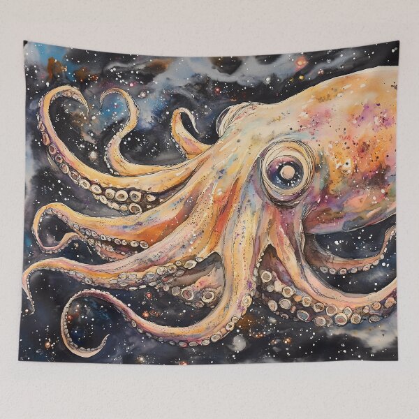 Item preview, Curious Octopus in Watercolor designed and sold by wyntera.