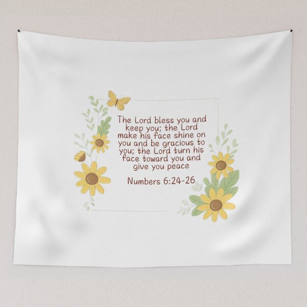 Item preview, Bible Verse, Numbers 6:24-26 designed and sold by Faithloveshop.