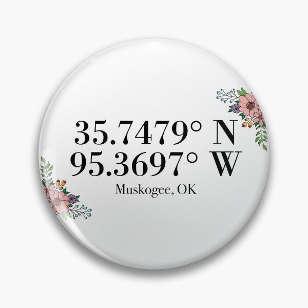 Item preview, Coordenadas de Muskogee, OK designed and sold by mynameisliana.