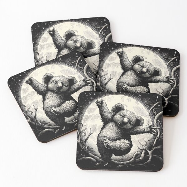 Item preview, koala dancing in the moonlight designed and sold by west90.