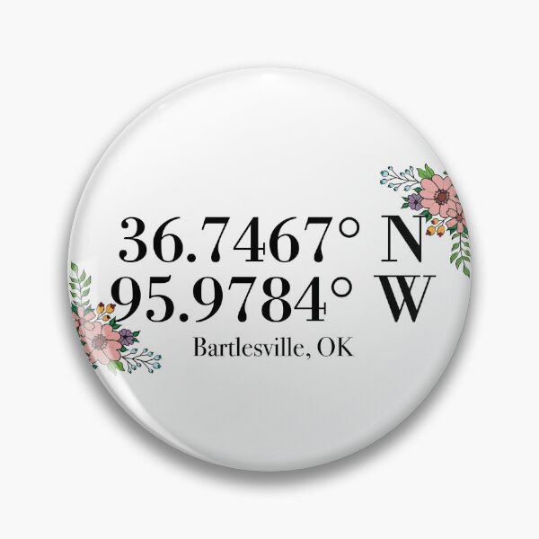 Item preview, Bartlesville, OK Coordinates designed and sold by mynameisliana.