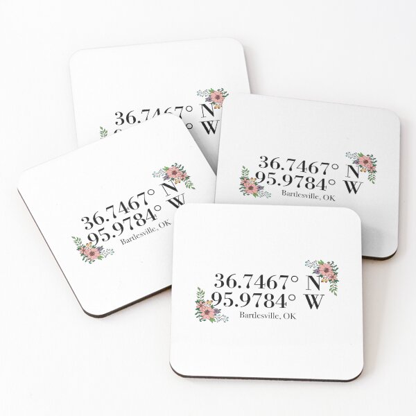 Item preview, Bartlesville, OK Coordinates designed and sold by mynameisliana.