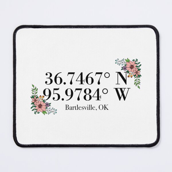 Item preview, Bartlesville, OK Coordinates designed and sold by mynameisliana.