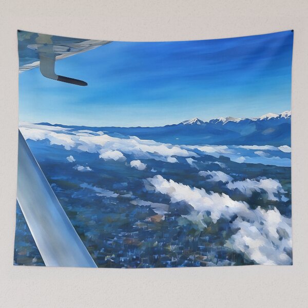 Item preview, Flying Olympic Mountains Cloud (Impressionist) designed and sold by flyscenicair.