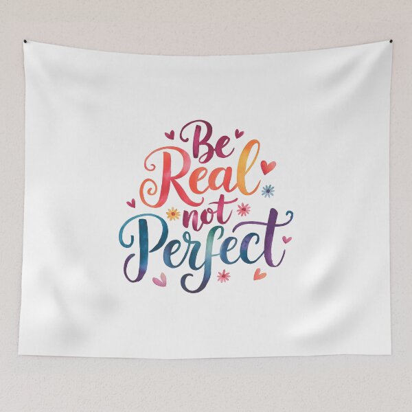 Item preview, Sé real, no perfecto designed and sold by nimmitrends.
