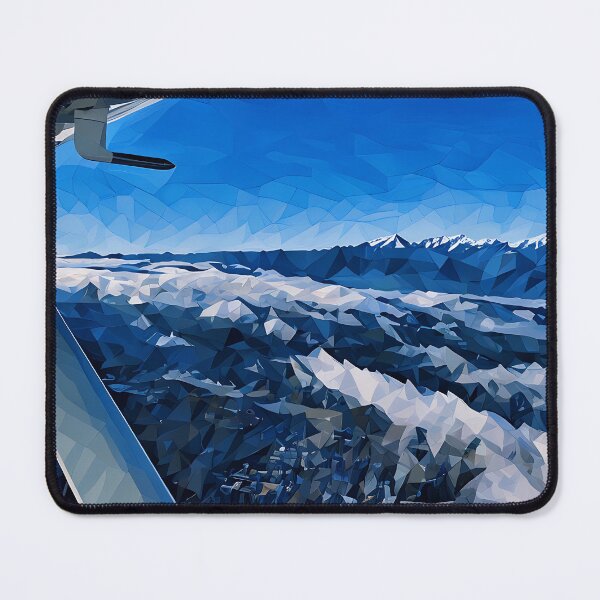 Item preview, Flying Olympic Mountains Cloud (Poly Art) designed and sold by flyscenicair.