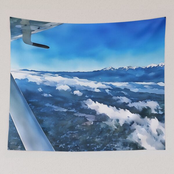 Item preview, Flying Olympic Mountains Cloud (Watercolor) designed and sold by flyscenicair.