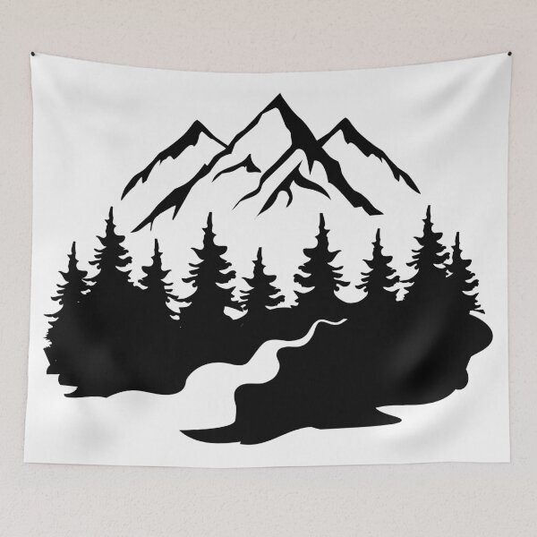 Item preview, Mountains, Forest and River designed and sold by MagnoliaLake.