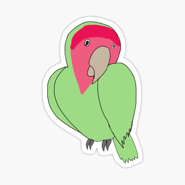 Item preview, Peach-Faced Lovebird designed and sold by FossilRecordGNS.
